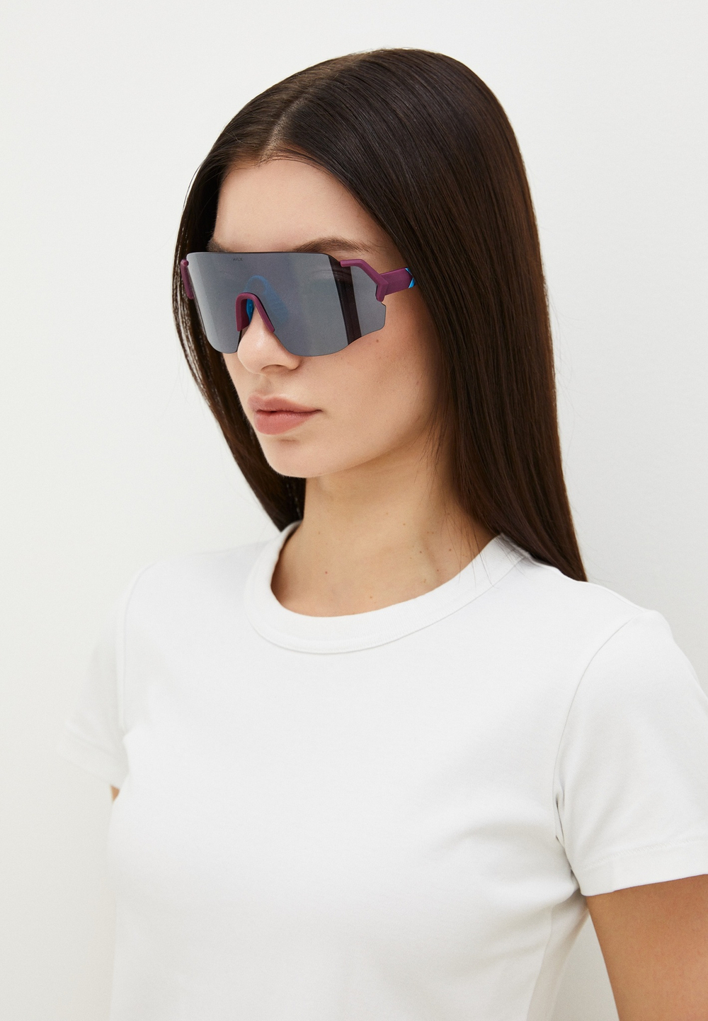 Спортивные очки HILX Savage (L) / Matt Purple Blue / Silver Lens