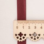 Косая бейка атласная 15 мм / 10 метров, 0000-1500, т.коричнево-красный