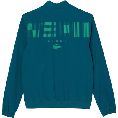 Мужская теннисная кофта Lacoste SPORT x Novak Djokovic Track Jacket - green/forest green