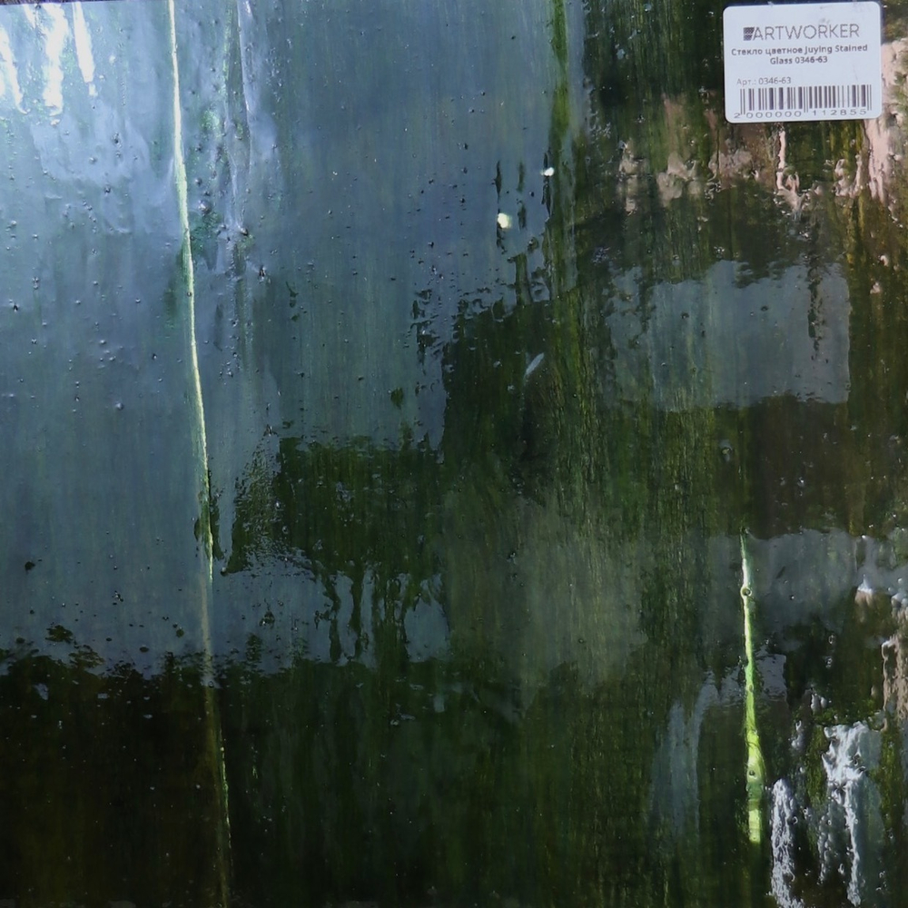 Крупный план витражного стекла