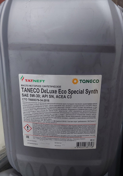 TANECO DeLuxe Eco Special Synth 5w30 SN, С3