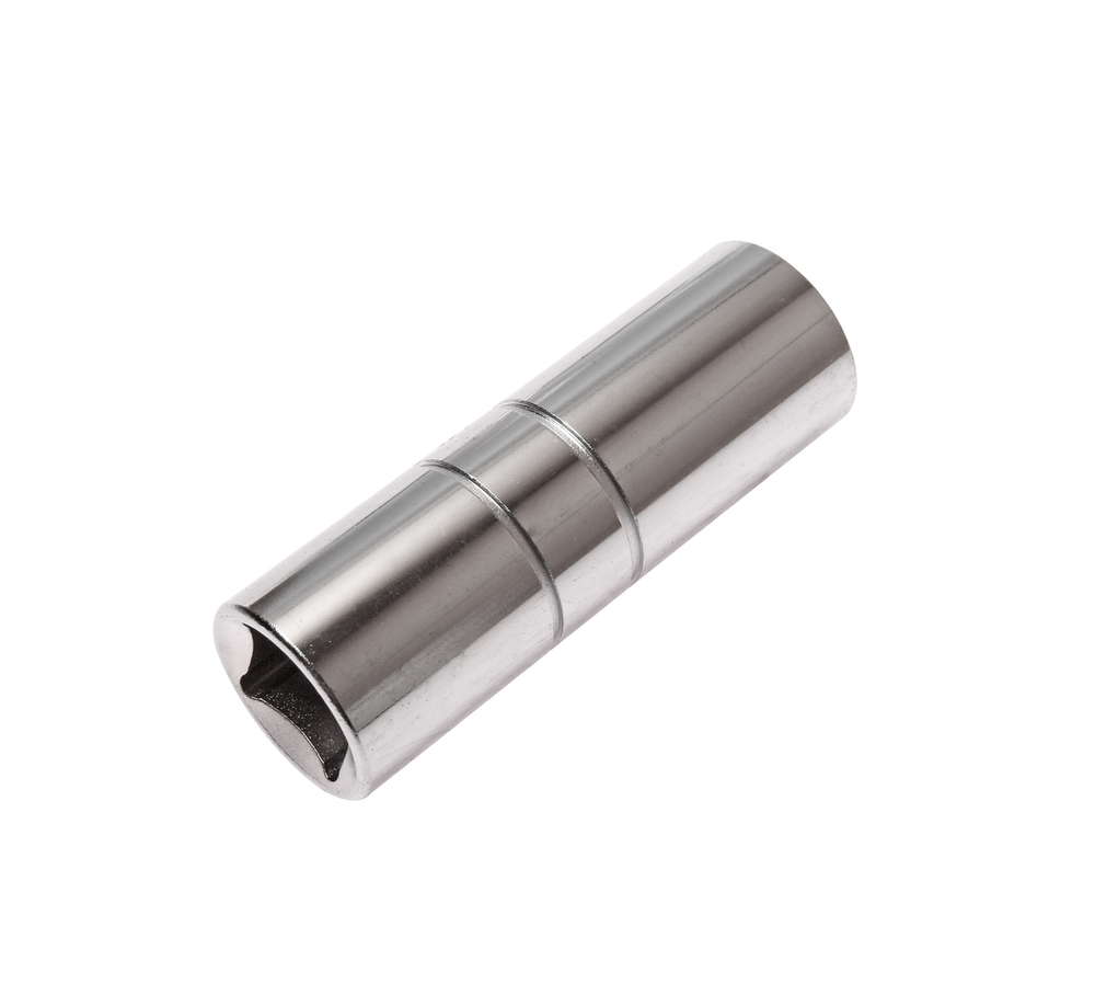 Головка свечная 1/2" 16мм 6-гранная с резиновым фиксатором JTC