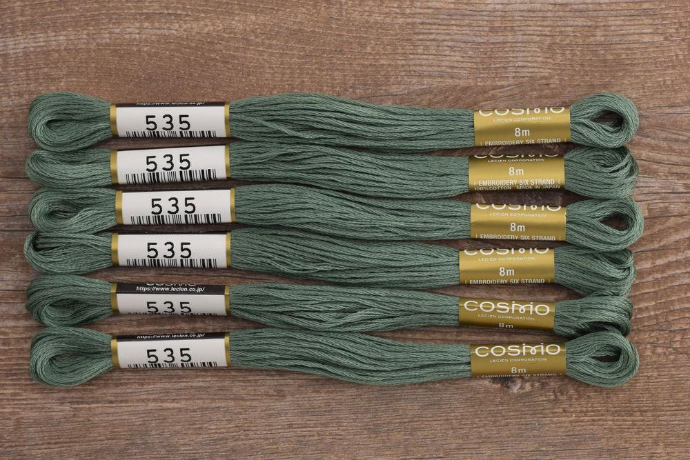 Мулине Lecien Cosmo, цв. 0535 / 6 мот. по 8 метров, в 6 сложений