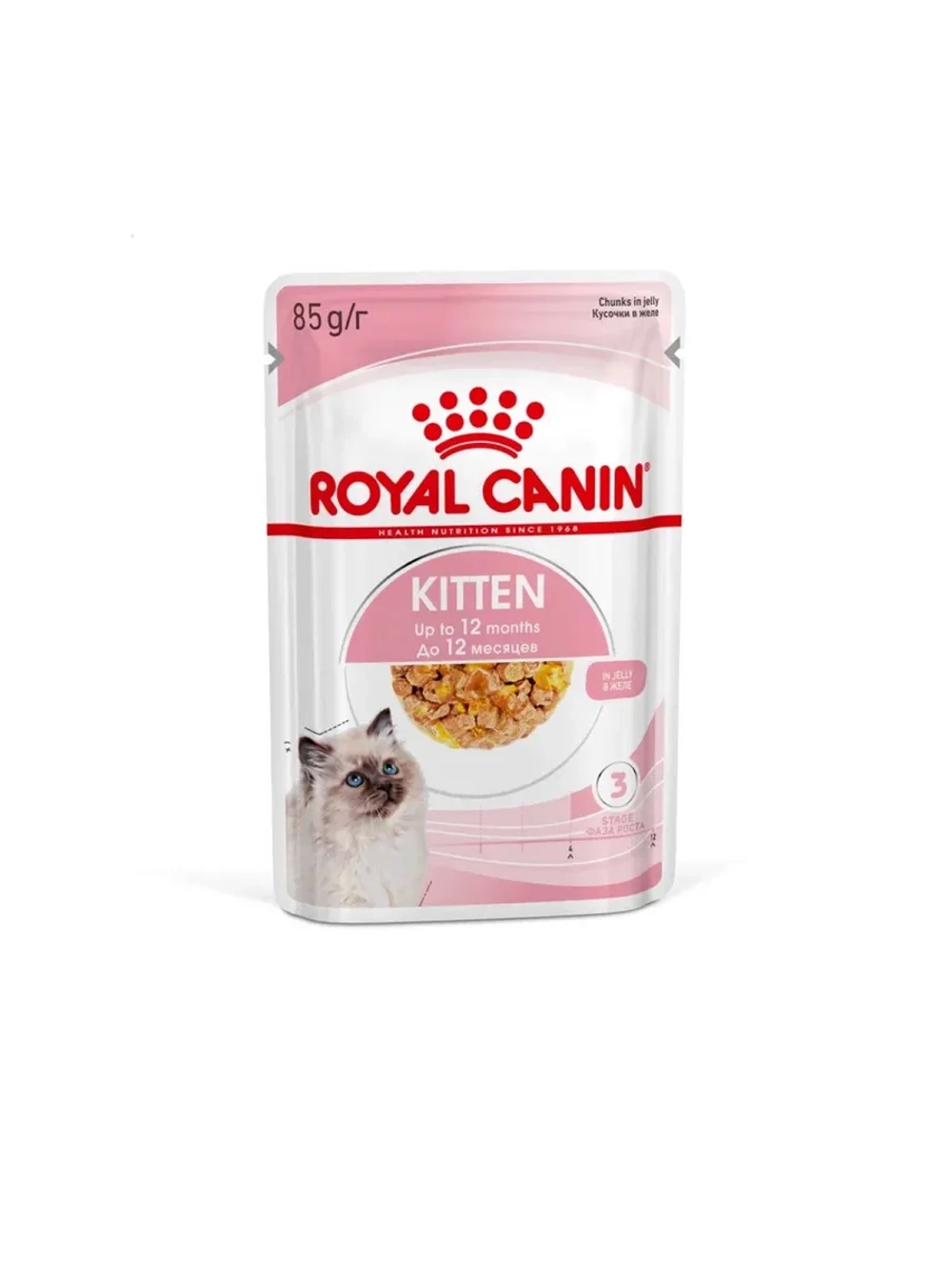 KITTEN Корм для котят в желе 28шт*85г