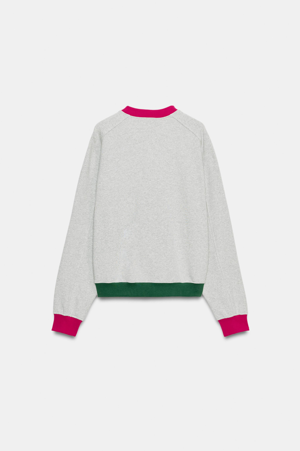 ТОЛСТОВКА С КОНТРАСТНОЙ ОТДЕЛКОЙ FRUIT OF THE LOOM™ — ZARA