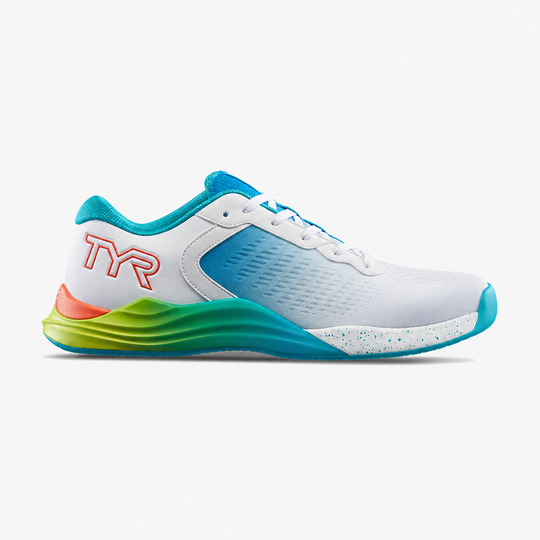 Кроссовки мужские TYR CXT-1 TRAINER (Бело-Бирюзовые)
