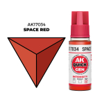 AK Interactive Space Red Quick Gen - контрастная акриловая краска, 18 мл