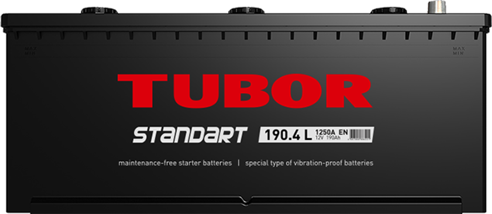TUBOR Standart 6СТ-190 аккумулятор TUBOR Standart 6СТ-190 аккумулятор