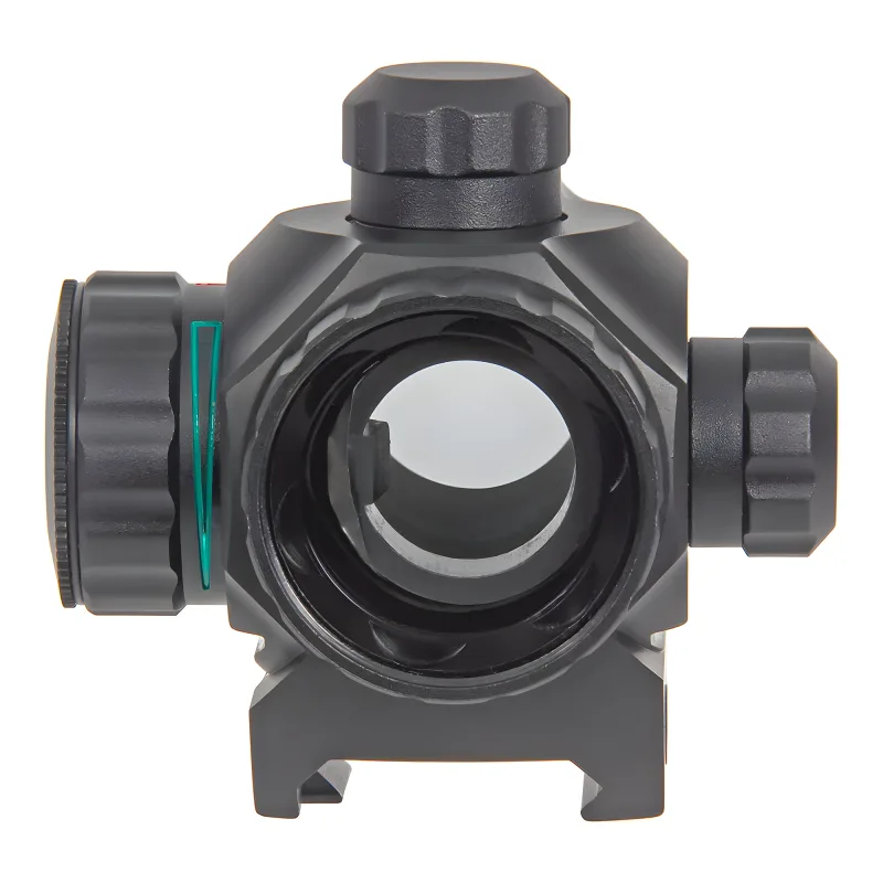 Коллиматор Target Optic 1x21, Weaver, зелёная/красная марка, точка 2 MOA - вид со стороны окуляра