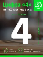Цифра из пластика на стену
