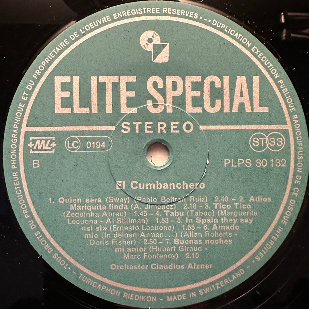 Orchester Claudius Alzner ‎– El Cumbanchero (Швейцария)