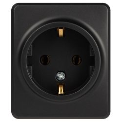 Розетка ЭРА Эксперт 11-2203-05 2P+E Schuko IP20 16A-250В ОУ антрацит | Эра Эксперт