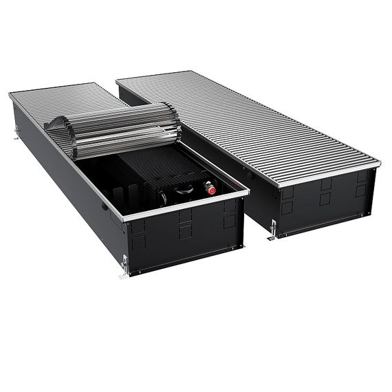 Конвектор внутрипольный Royal Thermo ATRIUM TURBO 190/300/2200 8139 Вт натуральный алюминий