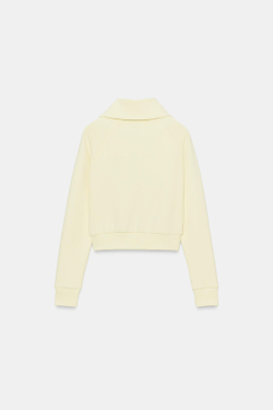ZARA ТОЛСТОВКА ИЗ ФЛИСА НА МОЛНИИ, ЖЕЛТЫЙ
