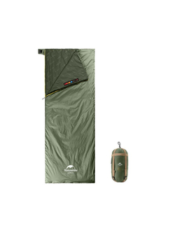 Мешок спальный Naturehike LW180, 190х75 см, (ТК: +15C), зеленый