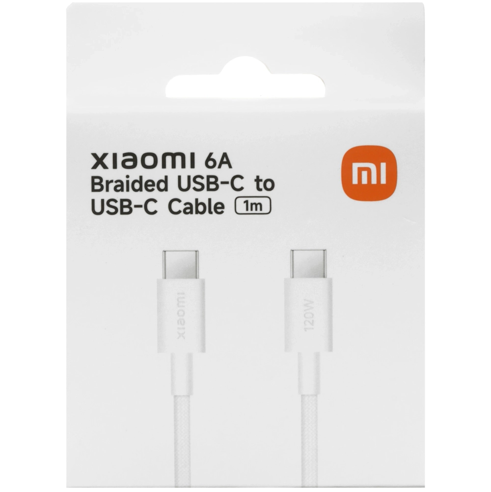 Кабель Xiaomi Type-C - Type-C 6A, 1 м