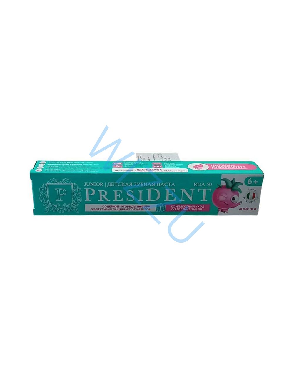 Паста зубная детская PRESIDENT 6+ Жвачка 50 RDA 70г