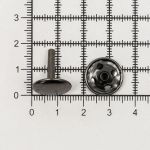 Хольнитены (заклёпки) 2-сторонние ⌀15.0 мм, h=16.0 мм, чер.никель, 50 шт, BIG