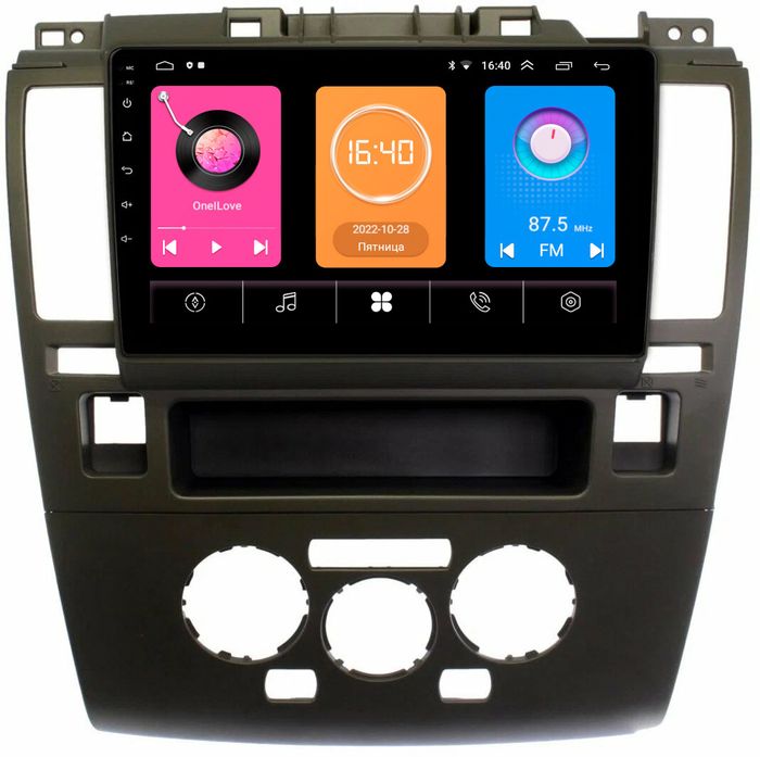Магнитола для Nissan Tiida C11 2004-2013 (климат с круглым экранчиком) - GT9-1744 на Android 10