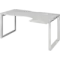 Стол эргономичный правый на металлокаркасе НТМП.О-060.ПР  1600x1000x750 Аргентум-МП