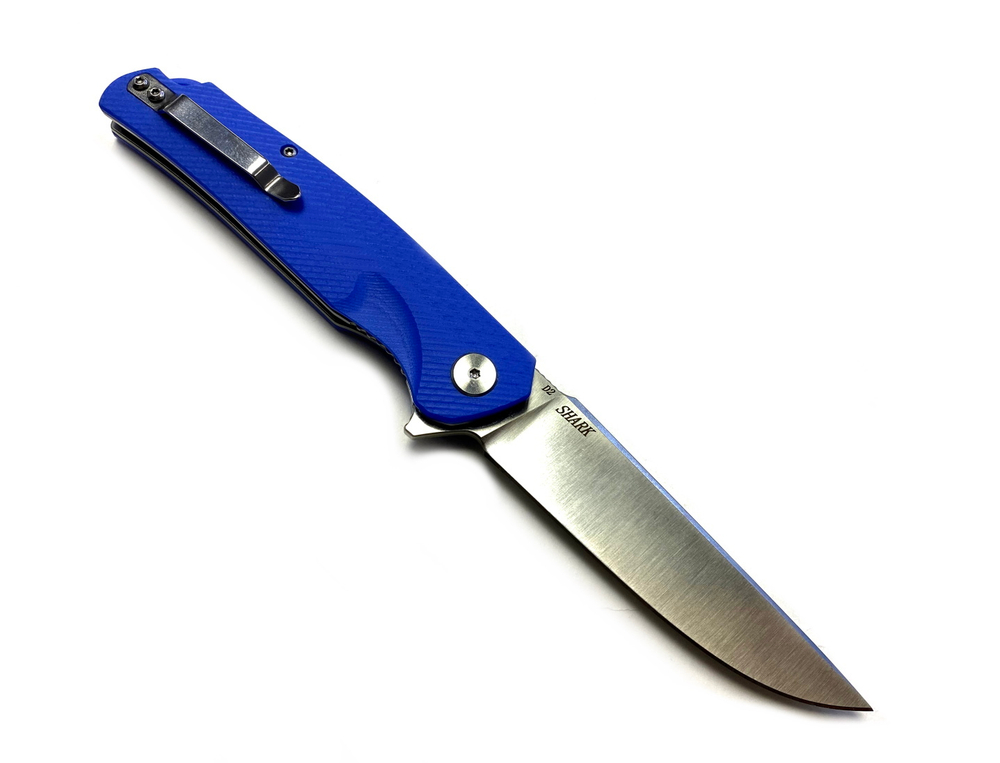 Складной нож Shark Blue, сталь D2, G-10, ТДК Кизляр