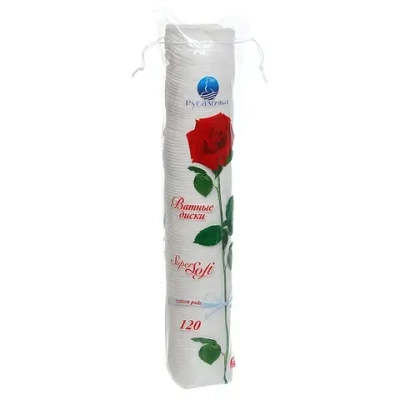 Ватные диски РУСАЛОЧКА Super Soft 120шт