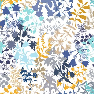 Seamless pattern of  flowers.