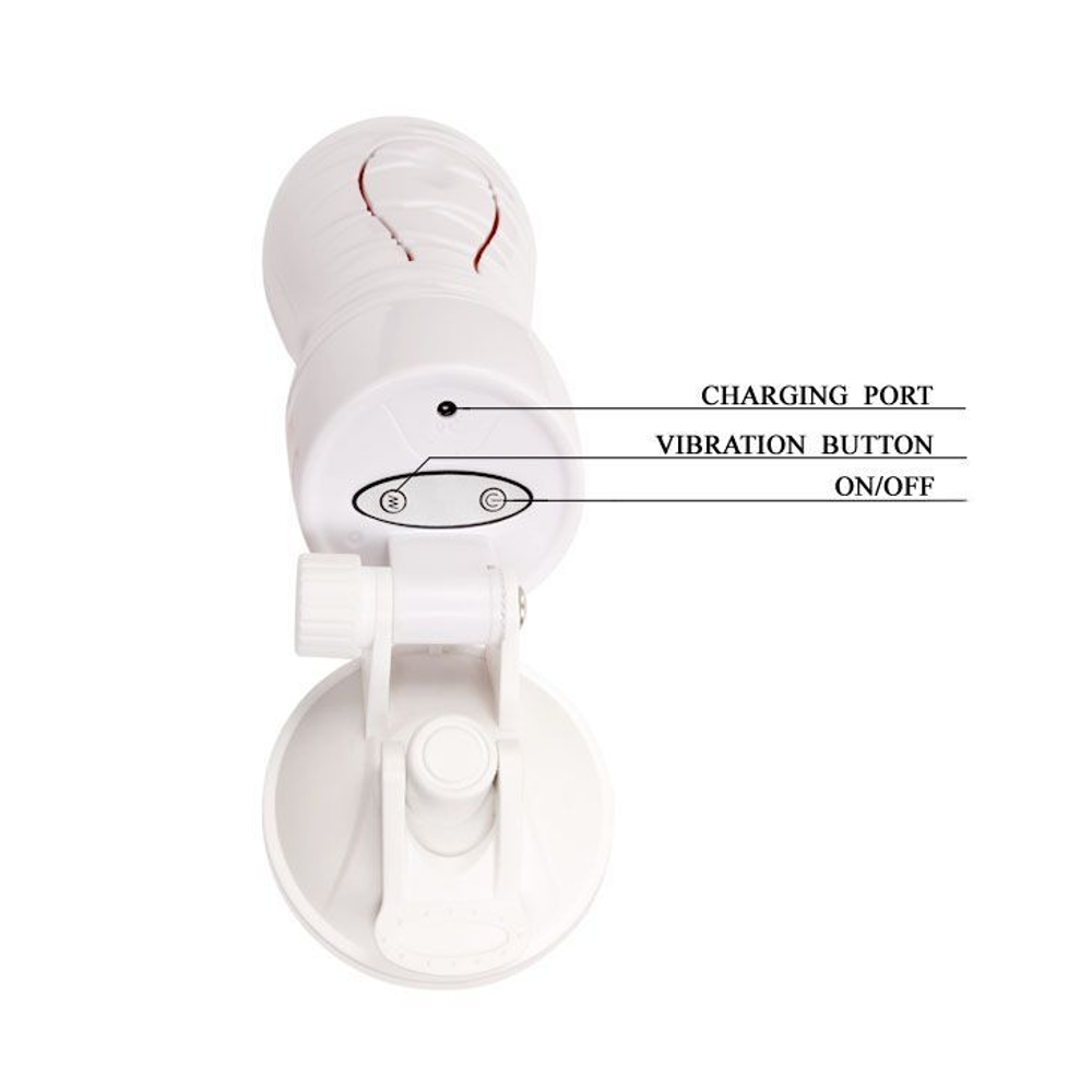 Мега-мастурбатор Flora вагина White 12 режимов вибрации BM-00900T48Z