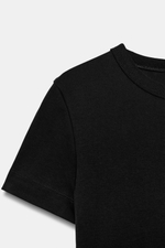 ФУТБОЛКА INTERLOCK С КОРОТКИМИ РУКАВАМИ — ZARA