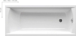 Ванна акриловая прямоугольная CLASSIC 150x70 N белая