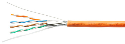 Кабель витая пара U/FTP 6a кат. 4 пары Cabeus STP-4P-Cat.6a-SOLID-IN-LSZH