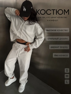 Спортивный костюм весенний без начеса с худи