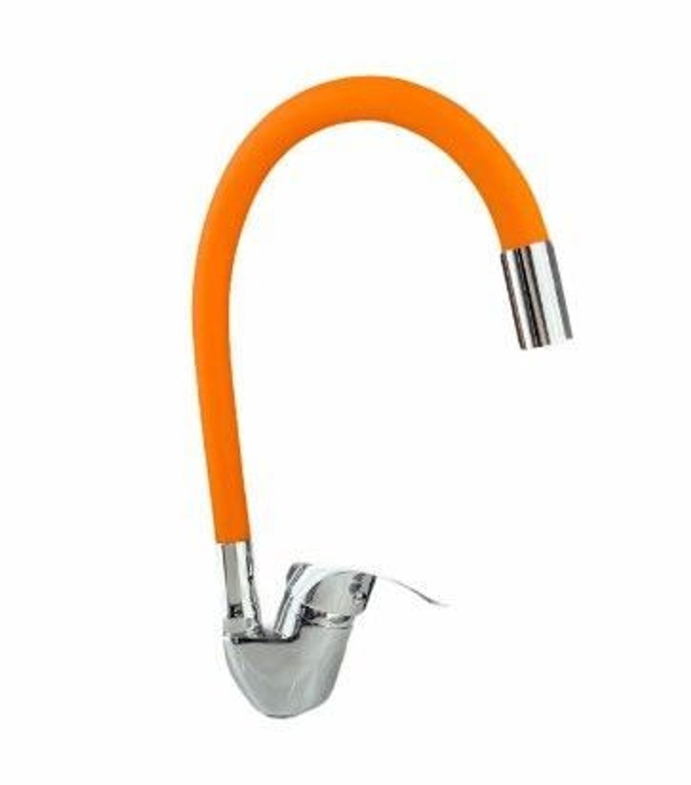 Смеситель для кухни DoKORONA, гайка, DK-5710-760B, ОРАНЖЕВЫЙ