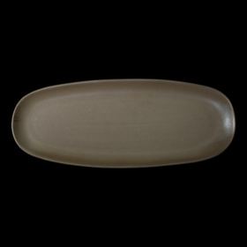 БЛЮДО овальное 14" 365х145мм, серый "Corone Luminare"
