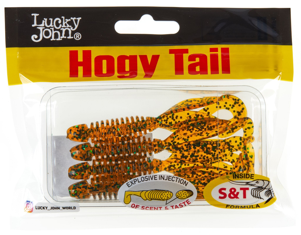 Мягкая приманка Lucky John Hogy Tail 3in (76.2 мм), цвет PA19, 7 шт.