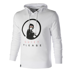 Мужская кофта теннисная Quiet Please Advantage Logo Hoody Men - White, Black