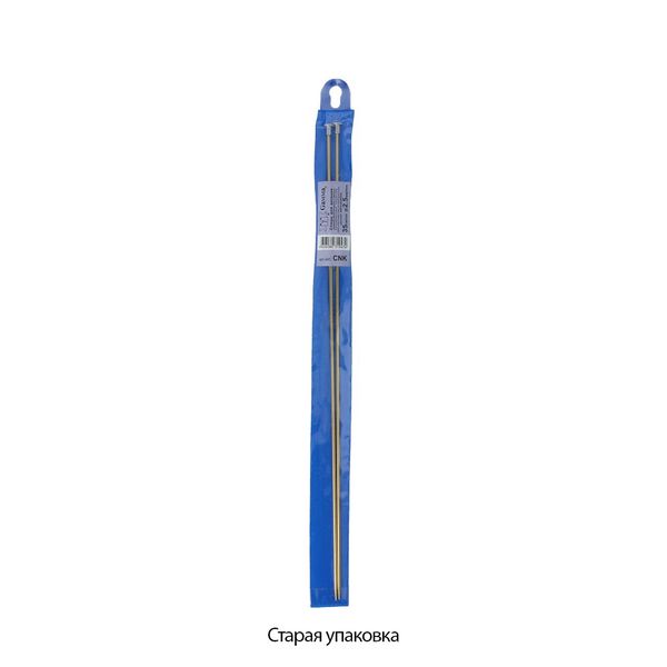 Спицы прямые металл ⌀2.5 мм, 35 см, желтый, Gamma CNK