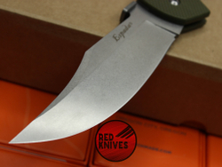 Нож Cold Steel Espada Large - зеленая олива рукоять, клинок стоунвош