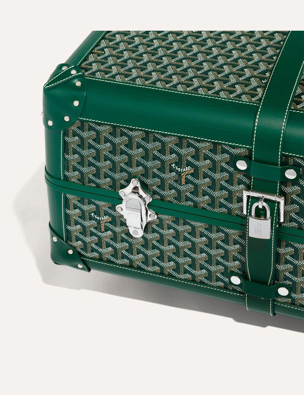 Чемодан Goyard Bourget PM Trolley Case "Green"