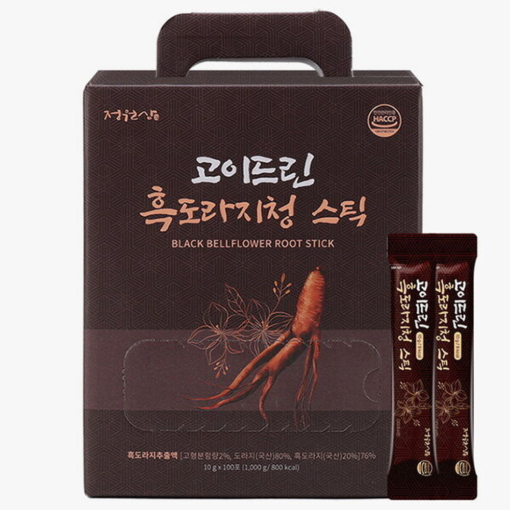 (Набор) Экстракт корня черного колокольчика Jungwonsam Black Bellflower Root Stick, 10гр *100шт