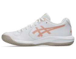 Женские теннисные кроссовки Asics Gel-Dedicate 9 Clay - white/cantaloupe