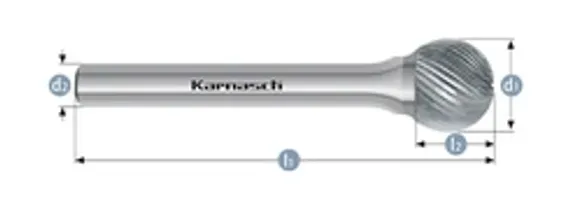 Борфреза комбинированная Karnasch Radius Multipower форма R, твердосплавная