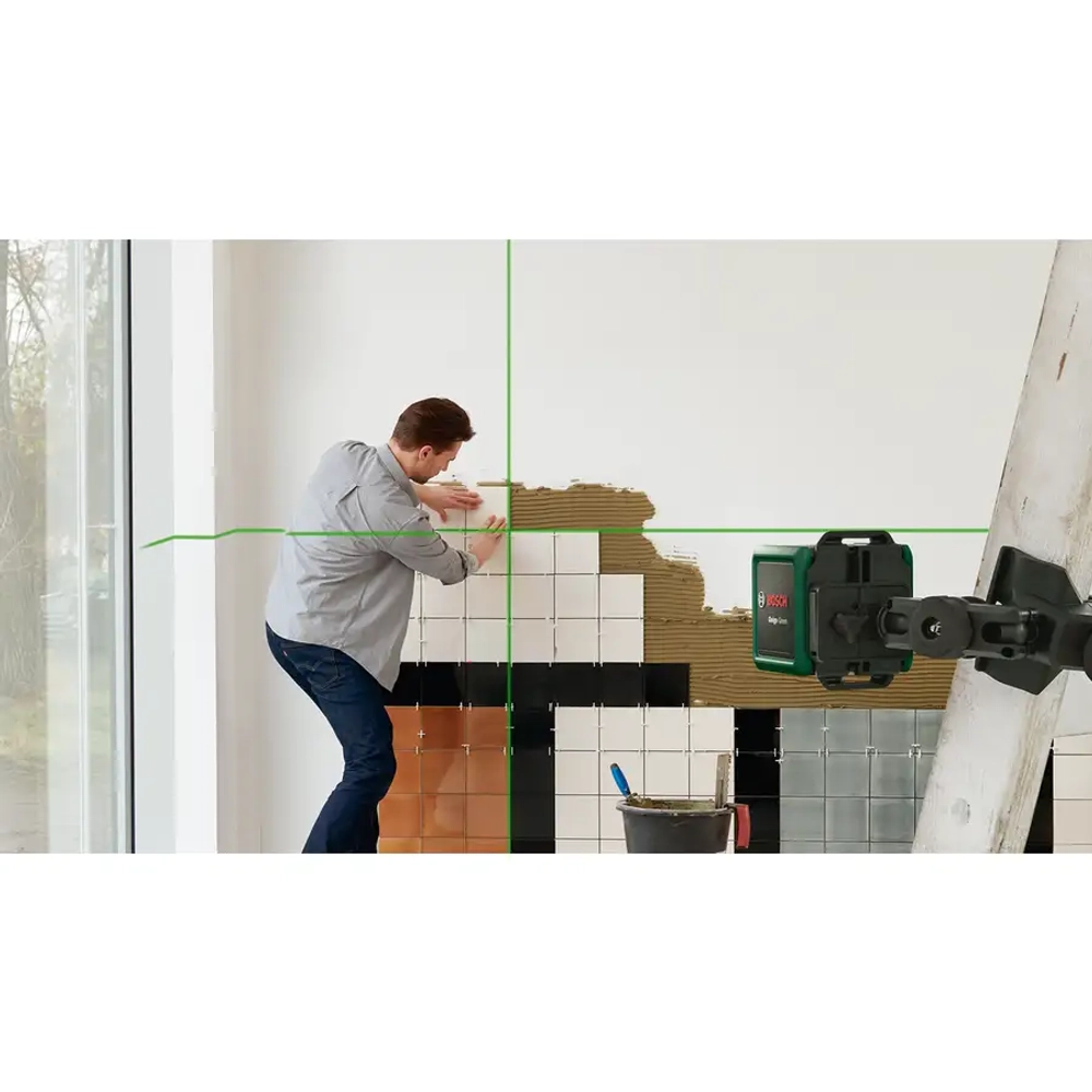 Лазерный нивелир Quigo green + штатив BOSCH 0603663C03