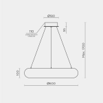 Подвесной светильник MODELIGHT MDL.8485.600PL BS