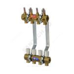 Группа коллекторная латунь 1" ВР/ВР 7 вых 3/4" НР под евроконус с расходомерами R553K Giacomini R553KY067