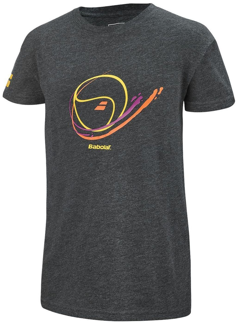 Футболка для мальчика теннисная Babolat Vintage Tee Boy - dark grey