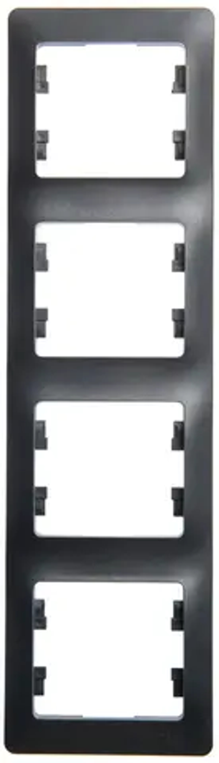 GLOSSA 4-постовая РАМКА, вертикальная, АНТРАЦИТ