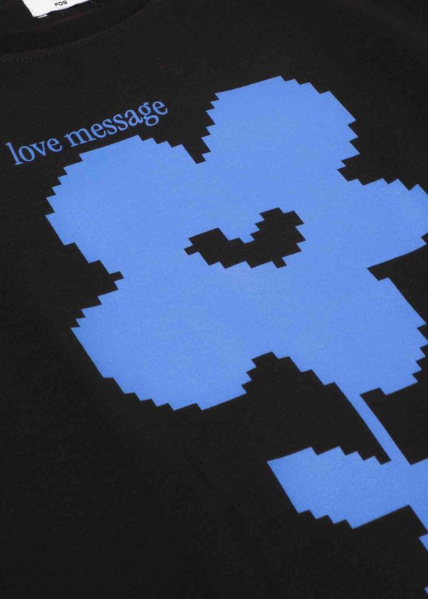 Футболка Love Message плотная мужская черная - фото 5
