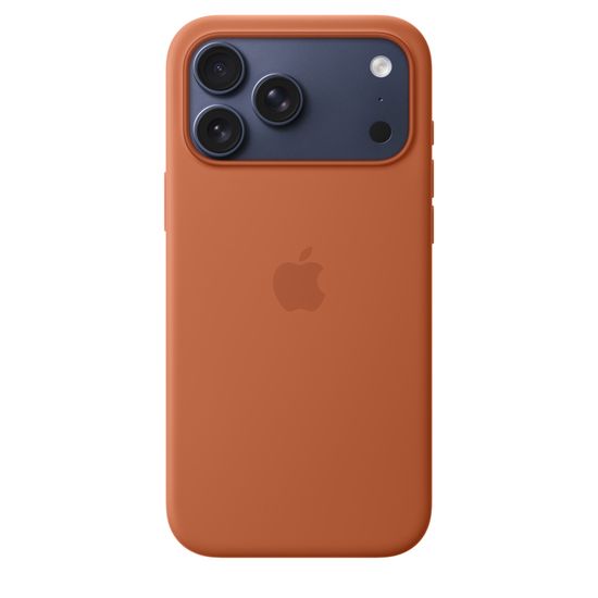 Чехол Silicone Case MagSafe для iPhone 17 Pro Терракотовый