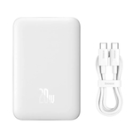 Внешний аккумулятор с магнитом повербанк Power Bank 10000mAh 20W белый Magnetik Mini Wireless BASEUS